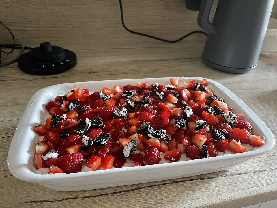 Joghurtcreme mit Oreos und Früchten von engel333| Chefkoch