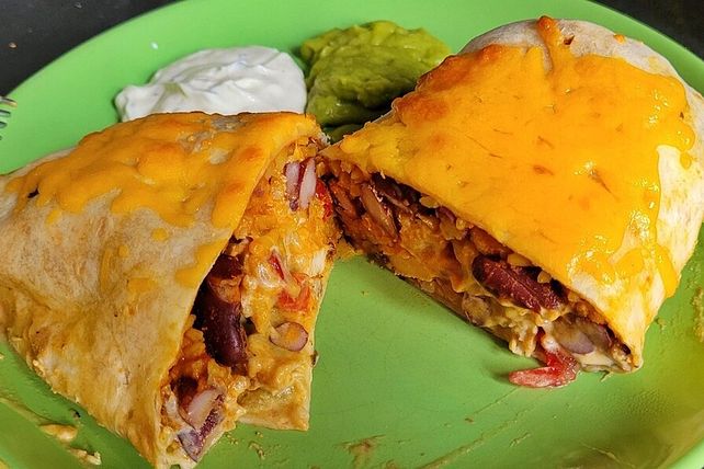 Burritos mit Reis, Hähnchen und Kidneybohnen von Kleeblatt1286| Chefkoch