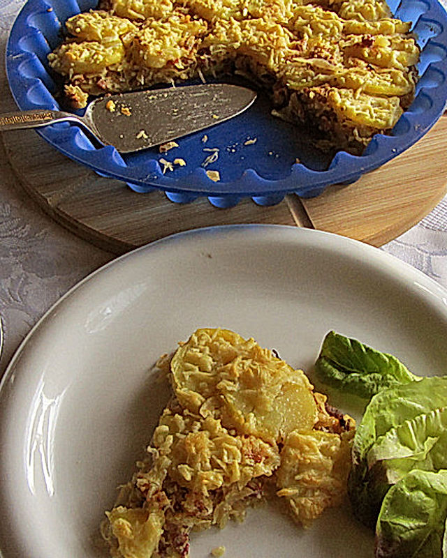 Kartoffel - Quiche mit Sauerkraut