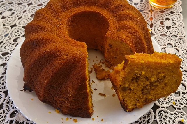 Kürbis-Zimt-Kuchen mit Walnüssen von goldmarie683| Chefkoch