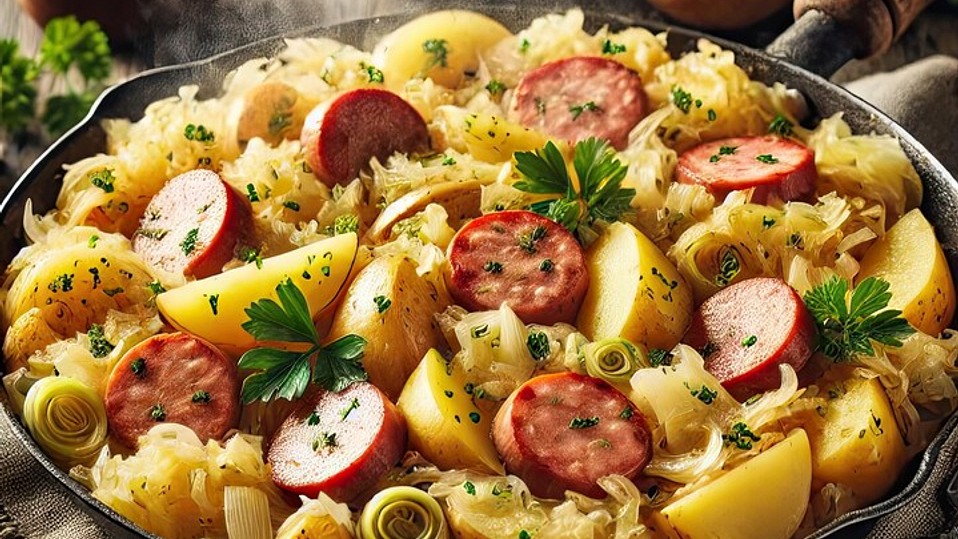 sauerkraut-kartoffel-pfanne-mit-veganer-bratwurst