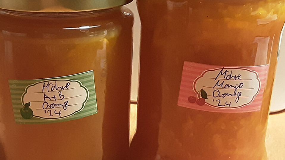 Möhren-Orangen-Marmelade in 2 Varianten von Amygdala2 Möhren-Orangen-Marmelade in 2 Varianten von Amygdala2
