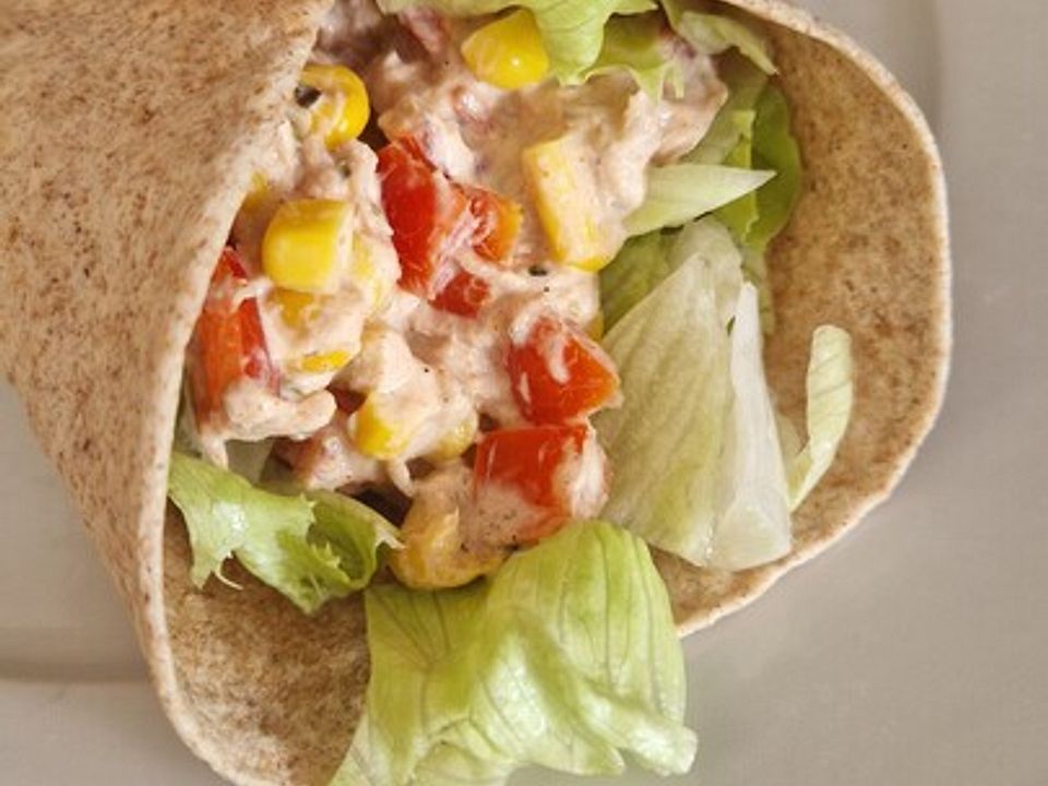 Frischkäse-Thunfisch-Wraps von FroileinTina| Chefkoch