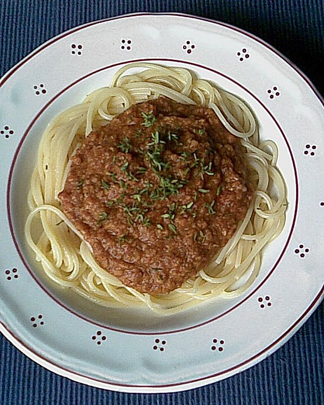 Spaghetti mit Dinkel - Bolognese