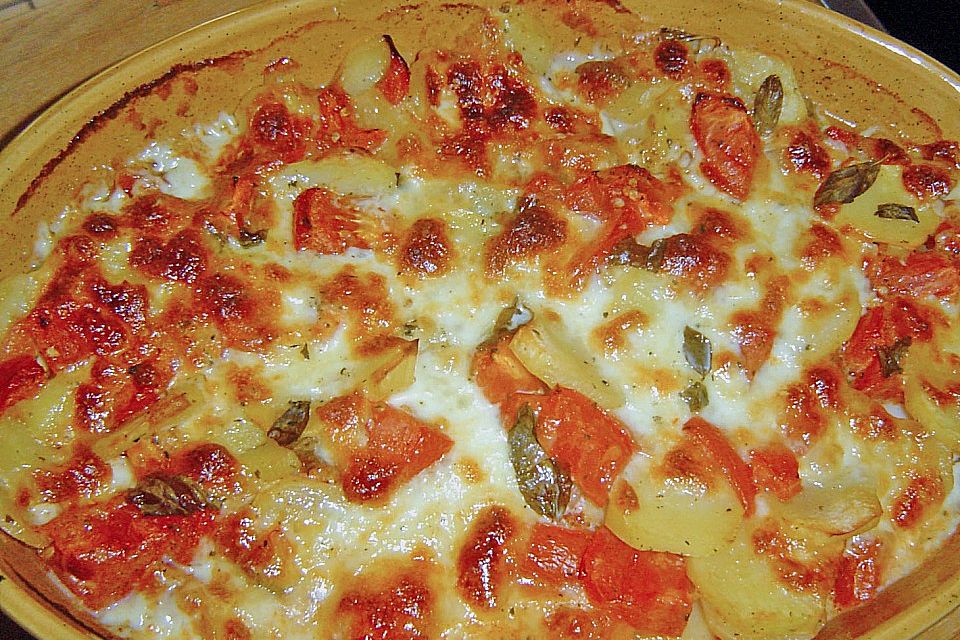 Kartoffel - Tomaten - Mozzarella - Auflauf