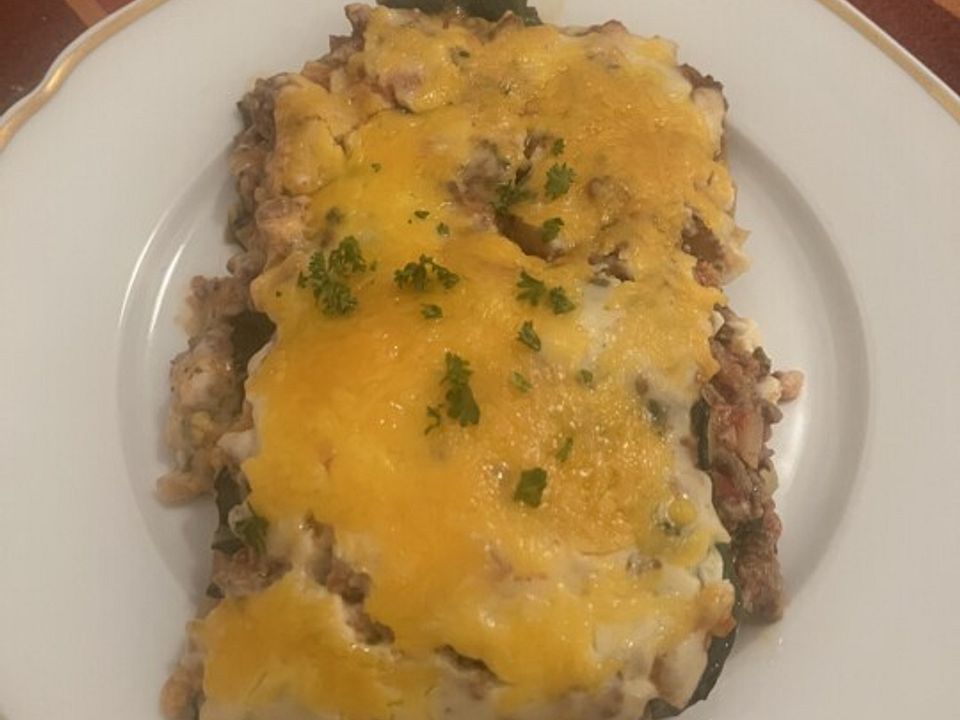 Low Carb Kohlrabi-Lasagne mit Tomaten und Hackfleisch von ...