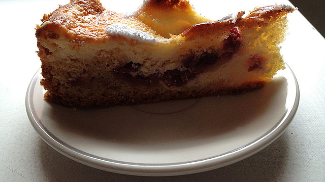 Kirschkuchen mit Schmandguss