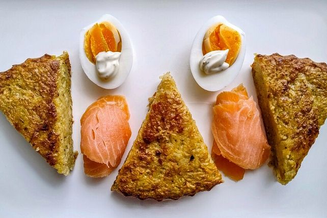 Kartoffelkuchen nach Rösti-Art aus der Heißluftfritteuse von zuiko ... Kartoffelkuchen nach Rösti-Art aus der Heißluftfritteuse von zuiko ...