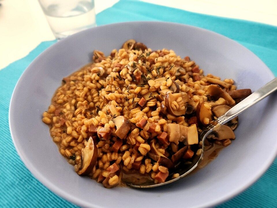 Dinkel-Sotto mit Champignons von IRPU| Chefkoch