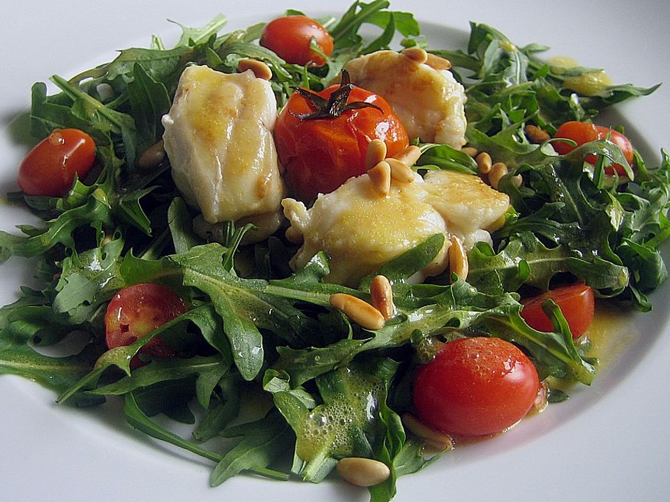 Seeteufel - Rucola - Salat von schrat| Chefkoch