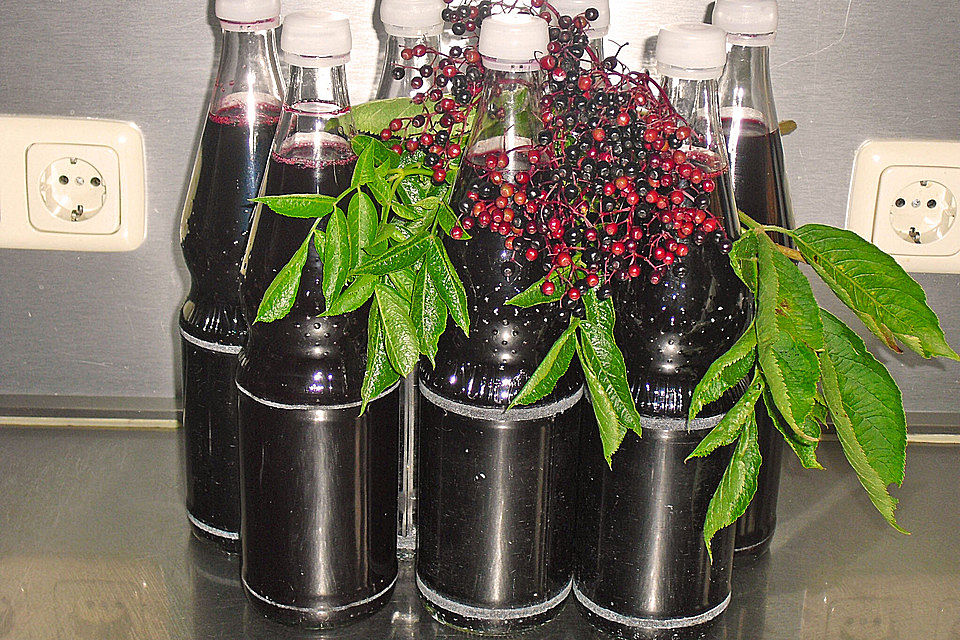 Holundersaft bei Erkältung / Basissaft