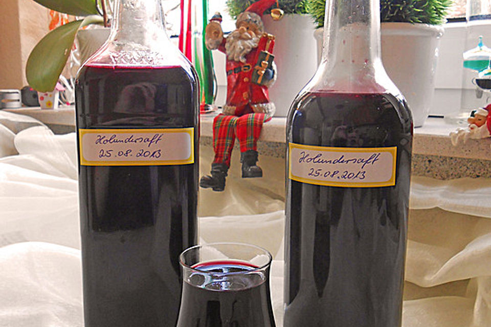 Holundersaft bei Erkältung / Basissaft