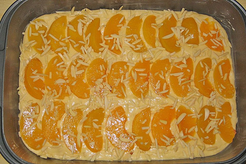 Pfirsich - Mandel - Kuchen