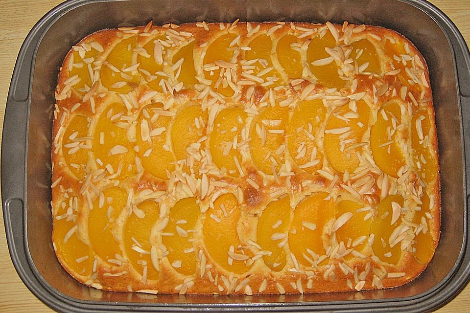 Pfirsich - Mandel - Kuchen