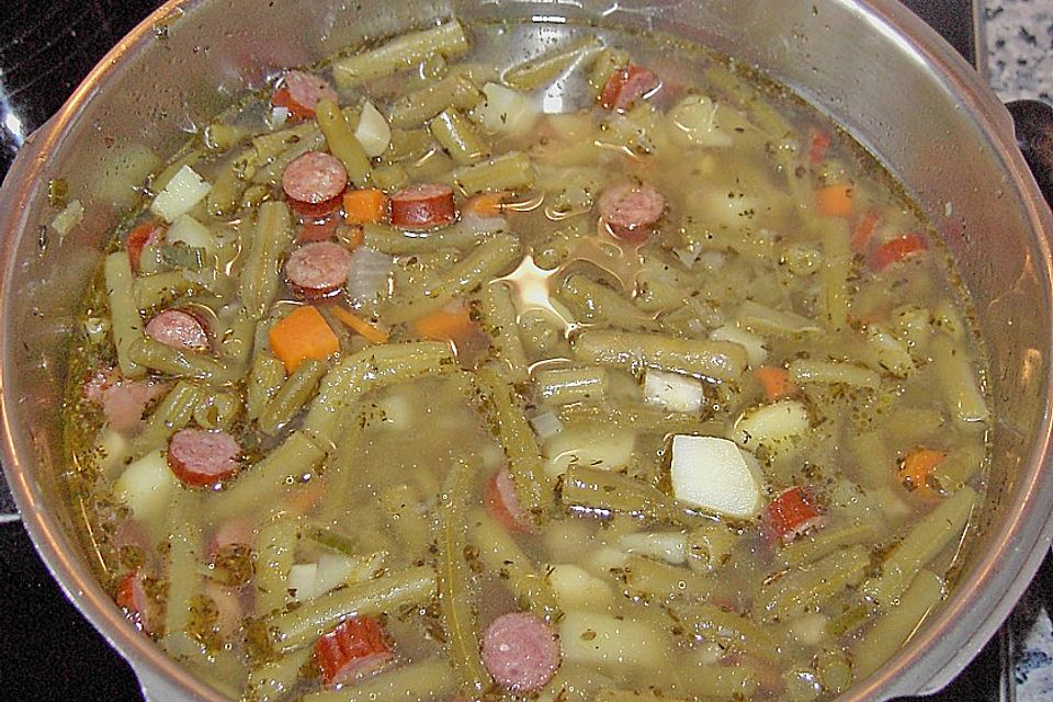 Schnelle Grüne Bohnensuppe