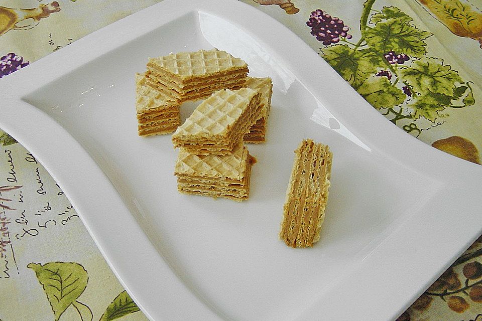 Waffelblätter (Oblaten) - Kuchen mit Moccacreme