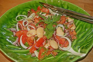 Bohnen-Tomatensalat