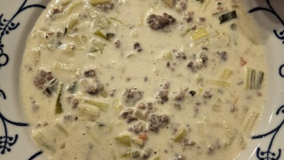 Käse-Lauch-Hackfleischsuppe von Tiziano-richtet-an