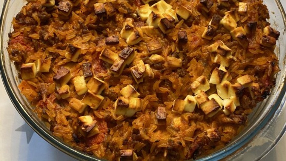 Hokkaido-Hackauflauf mit Reis von petrak1001