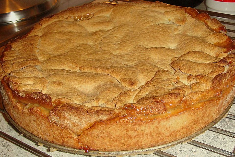 Gedeckter Apfelkuchen