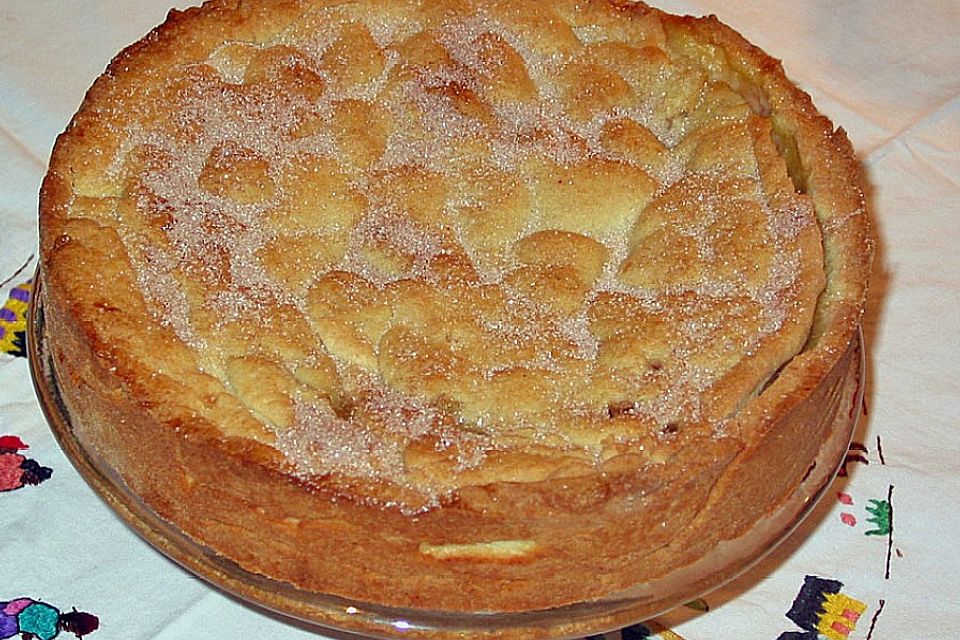 Gedeckter Apfelkuchen