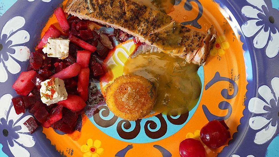 Flammlachs | Ei | Rote Bete von DasperfekteDinner