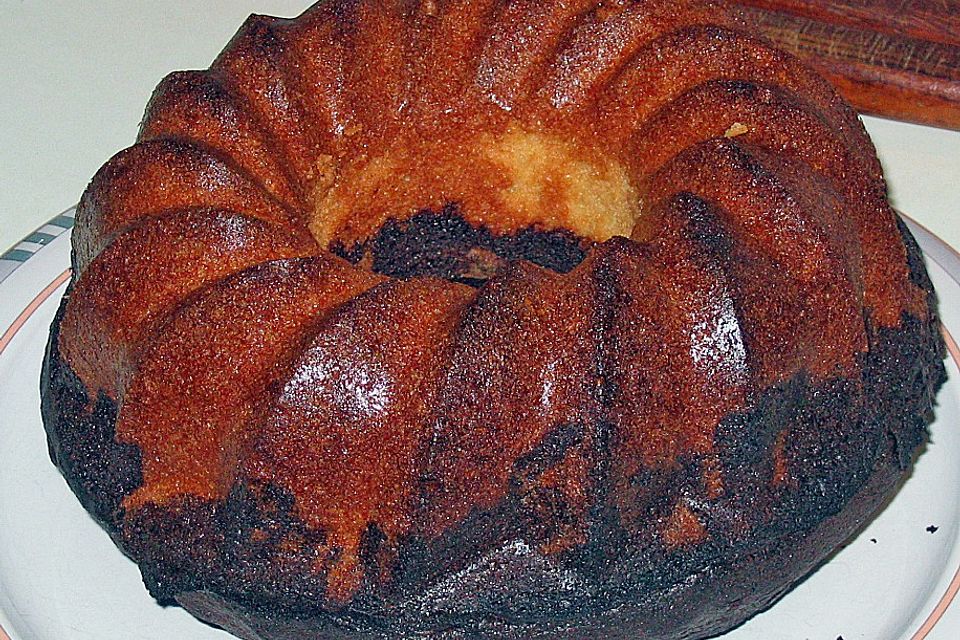 Marmorkuchen im Gugelhupf Marmorkuchen im Gugelhupf
