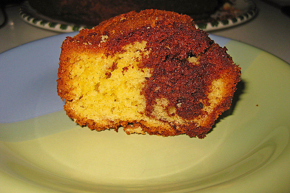 Marmorkuchen im Gugelhupf Marmorkuchen im Gugelhupf