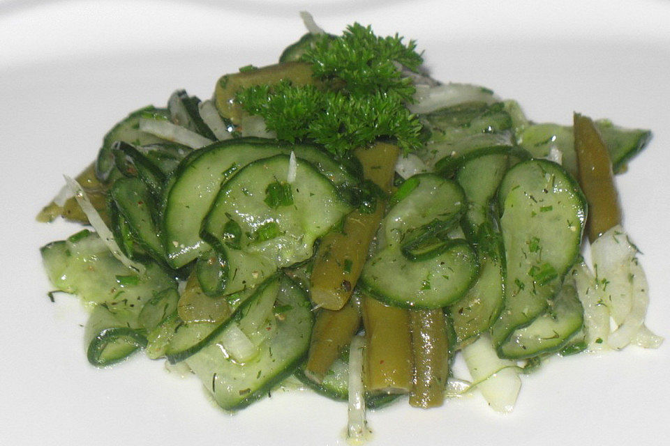 Gurken - Bohnen - Salat