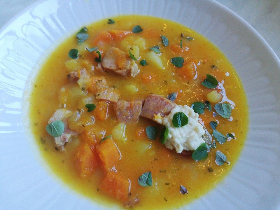 Kasseler auf Kürbis - Kartoffelgemüse von Rooster_Cogburn| Chefkoch