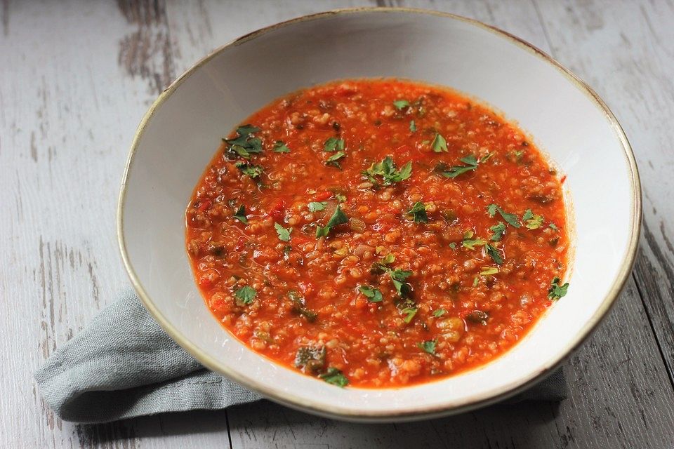 Paprika - Grünkern - Suppe