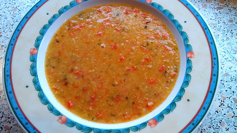 Paprika - Grünkern - Suppe von Safaro Paprika - Grünkern - Suppe von Safaro