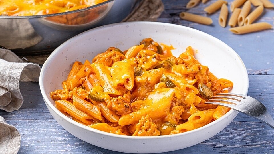 High Protein One Pot Cheeseburger-Pasta von Chefkoch_ChristinaS