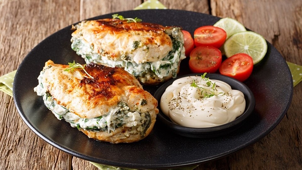 Gefüllte Hähnchenbrust mit Spinat und Feta von olivia_winter