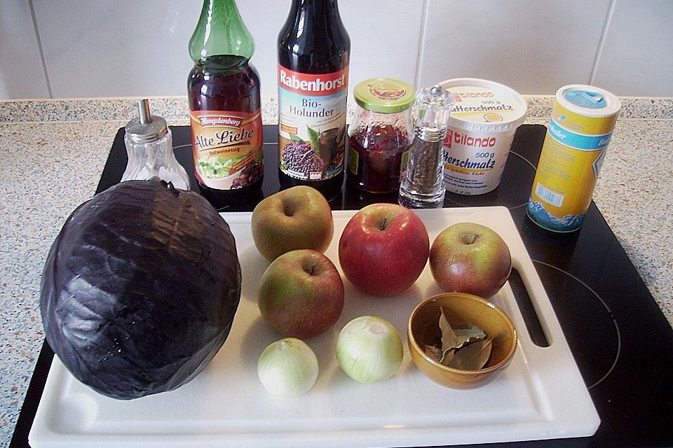 Rotkohl mit Holundersaft