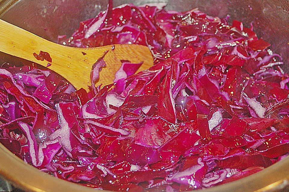 Rotkohl mit Holundersaft