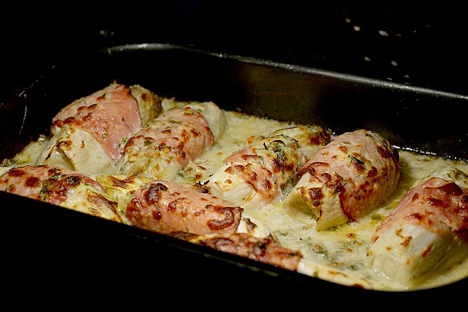Chicoréegratin mit Schinken Chicoréegratin mit Schinken