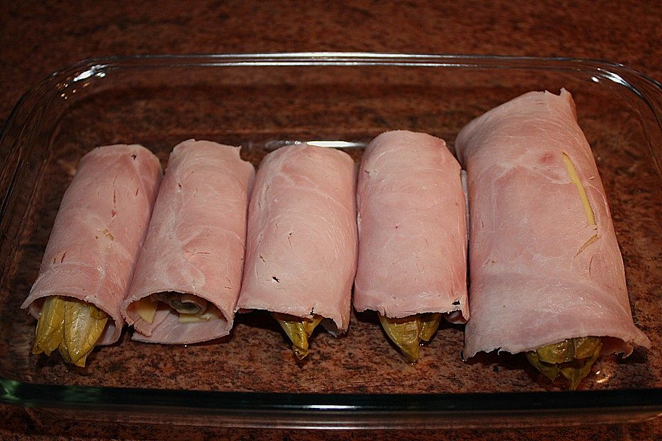 Chicoréegratin mit Schinken Chicoréegratin mit Schinken