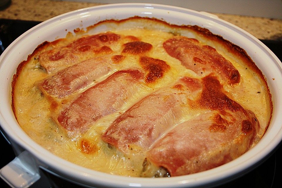 Chicoréegratin mit Schinken Chicoréegratin mit Schinken