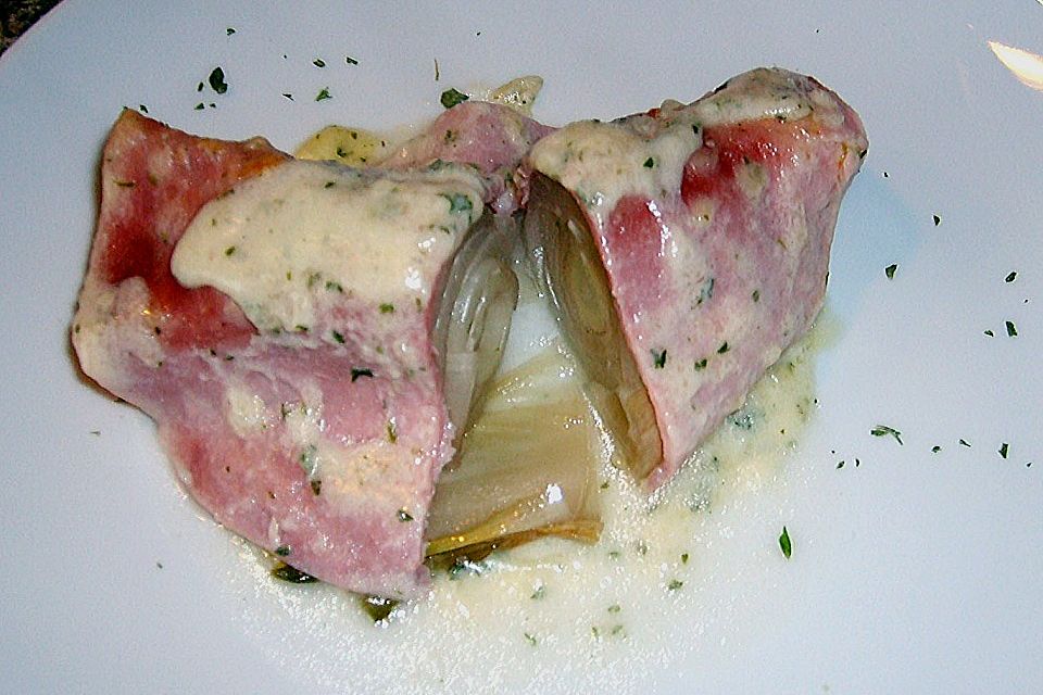 Chicoréegratin mit Schinken