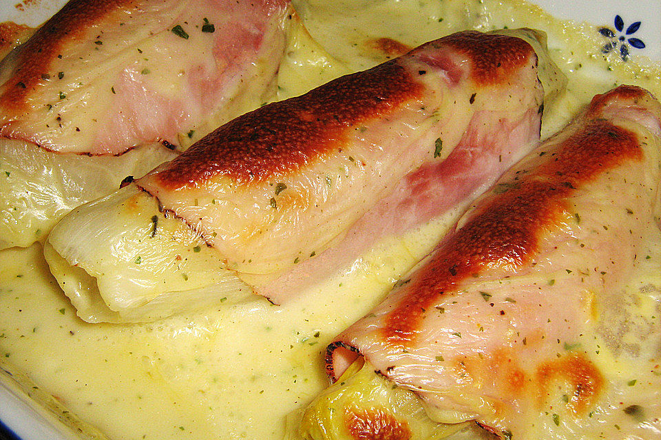 Chicoréegratin mit Schinken Chicoréegratin mit Schinken