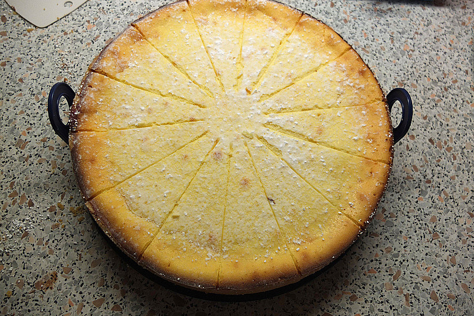 Mohn - Käsekuchen mit Kirschen