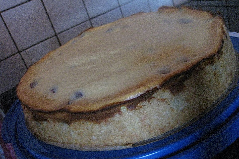 Mohn - Käsekuchen mit Kirschen