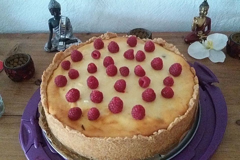 Mohn - Käsekuchen mit Kirschen