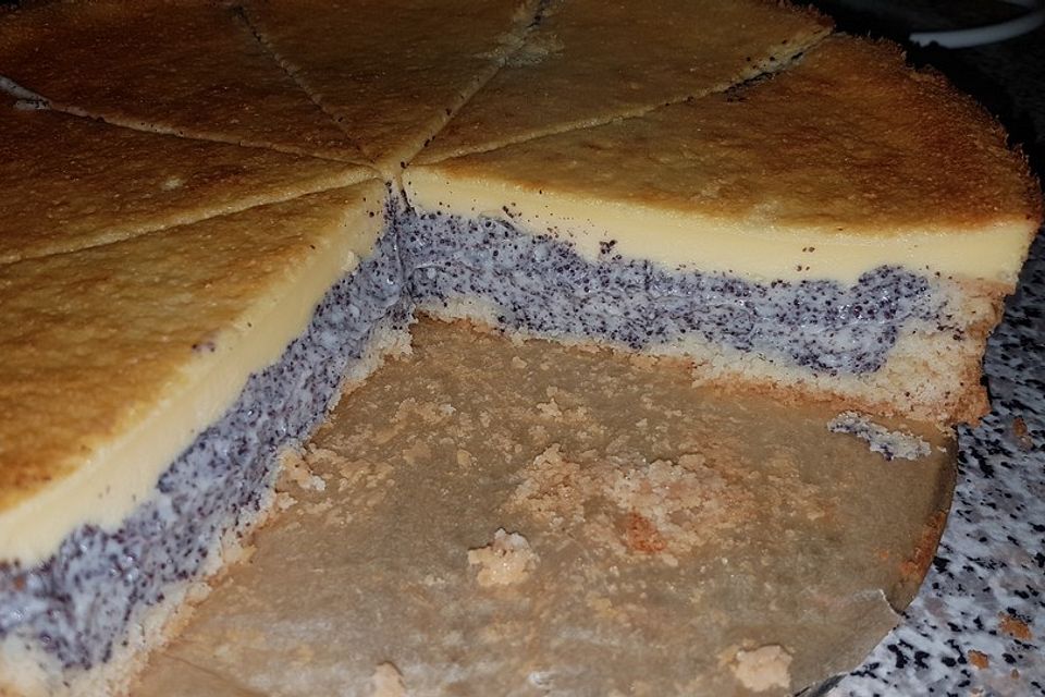 Mohnkuchen mit Schmand