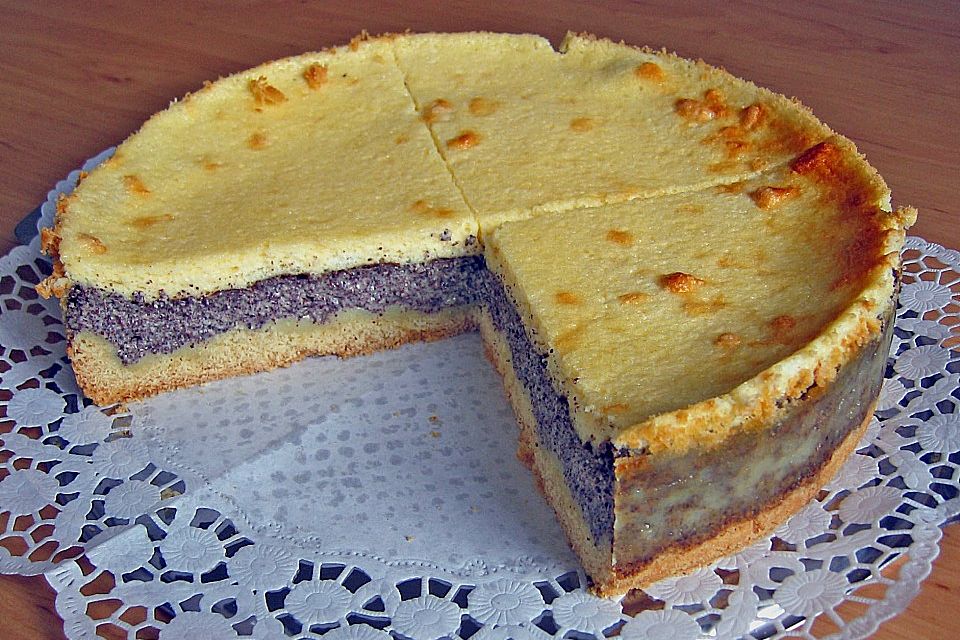 Mohnkuchen mit Schmand