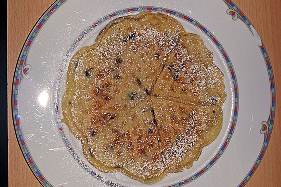 Müsli - Waffeln mit Zwetschgenmus