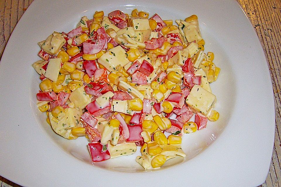 Paprika - Käse - Mais - Salat