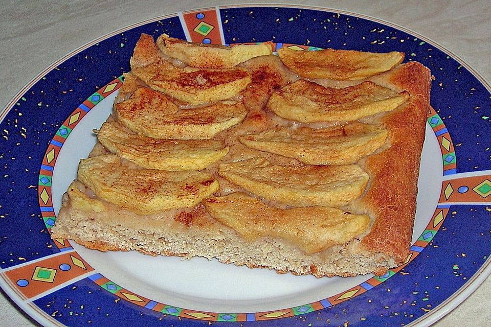 Butterkuchen mit und ohne Äpfel