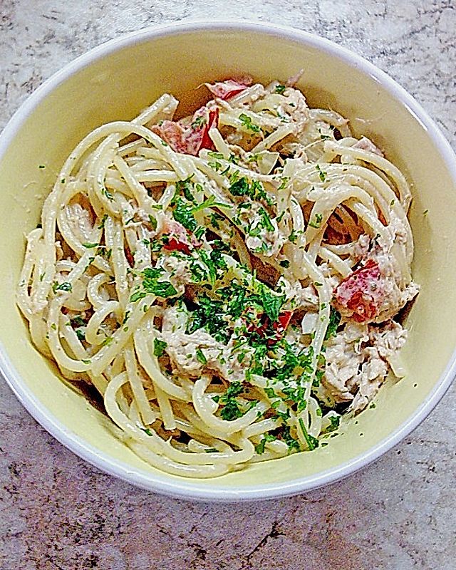 Spaghetti-Thunfisch-Salat